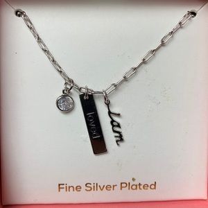 I am loved Fine Silver Plated Necklace